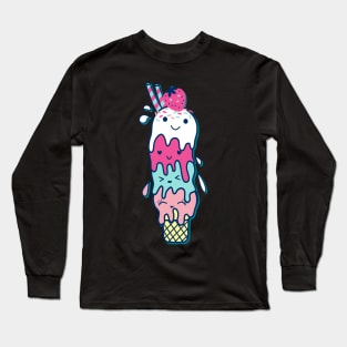 Cartoon ice cream Long Sleeve T-Shirt